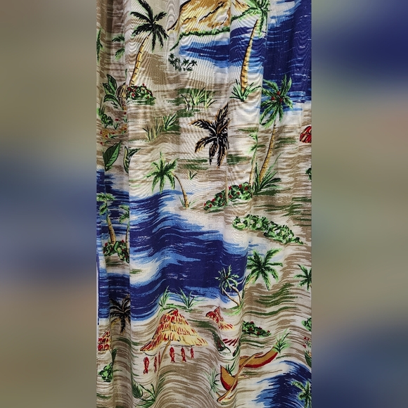 Vintage Carole Little Sport Sleeveless Tropical Maxi Dress Women's Size 6 - Picture 3 of 6